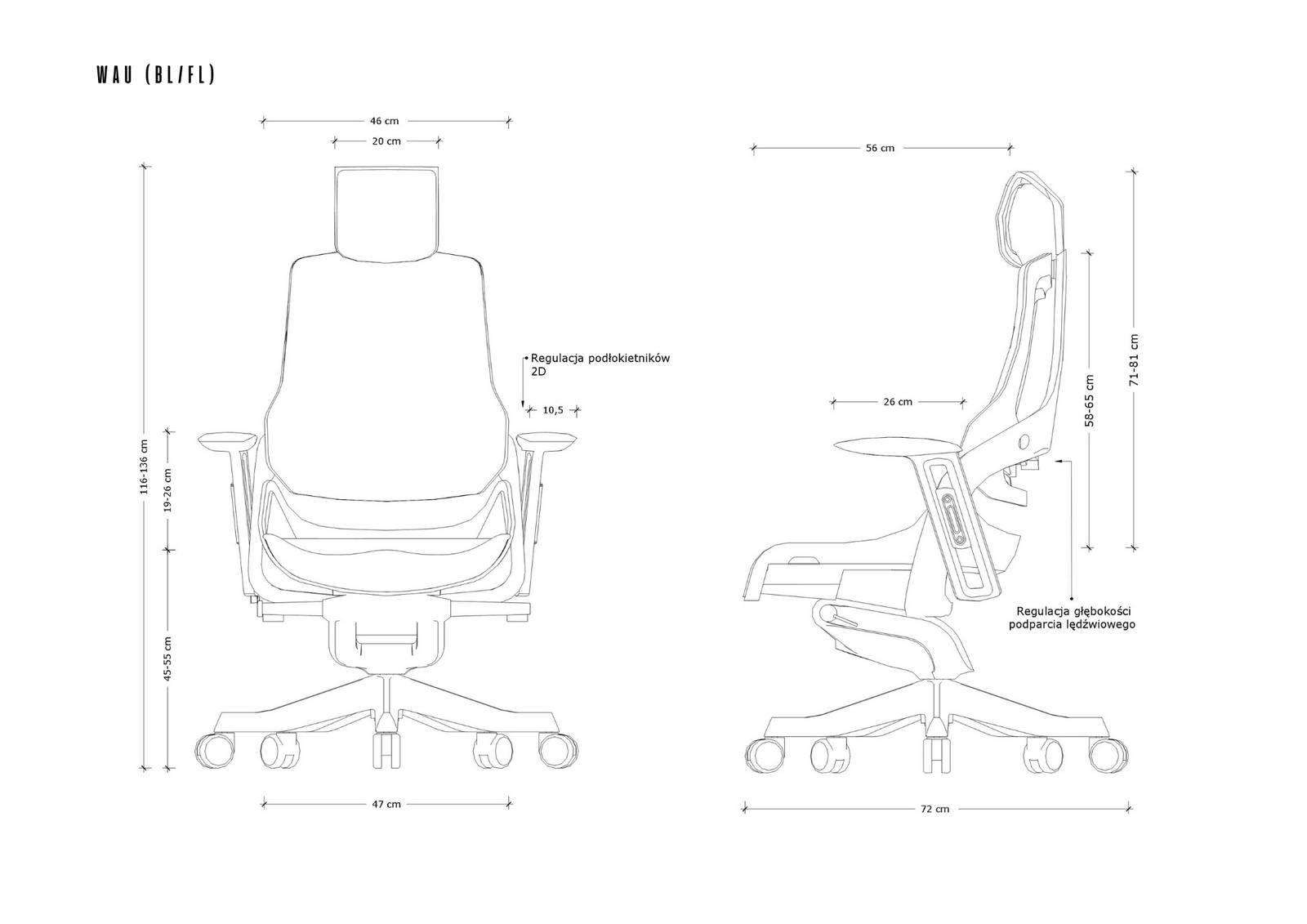 Ergonomski pisarniški stol Unique WAU Zdrava-pisarna.si Ergonomski pisarniški stol Unique WAU Zdrava-pisarna.si